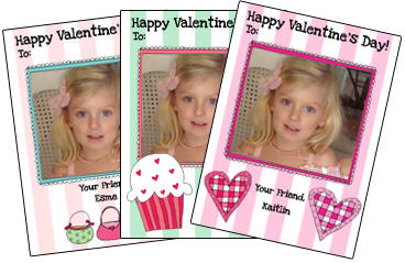 Starfish Art Photo Valentine's Day Cards - Girl Combo